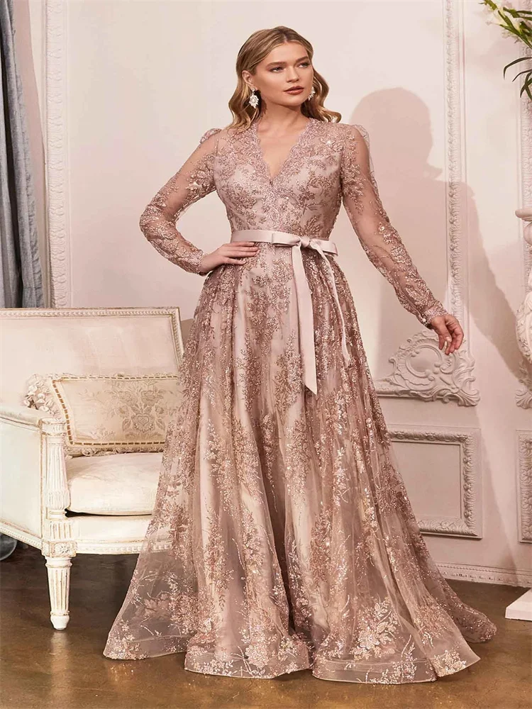 A-Line Mother of the Bride Dress Elegant See Through Sweetheart Floor Length Chiffon Sheer Lace Long Sleeve with Appliques
A-Line Mother of the Bride Dress Elegant See Through Sweetheart Floor Length Chiffon Sheer Lace Long Sleeve with Appliques