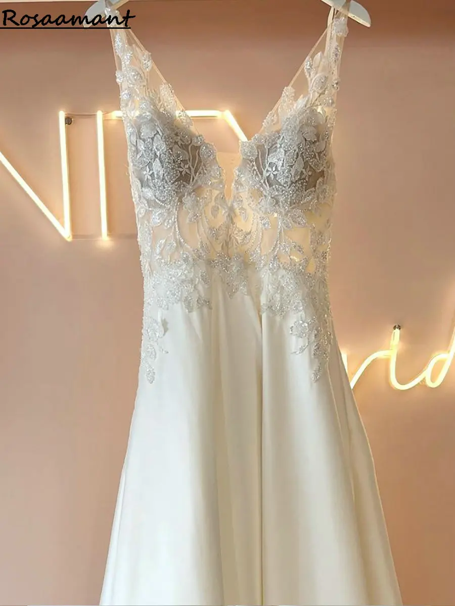 Реальное изображение, блестящее Бисероплетение, блестящие иллюзии, трапециевидные Свадебные платья с V-образным вырезом, без рукавов, кружевное, с аппликацией страна
Реальное изображение, блестящее Бисероплетение, блестящие иллюзии, трапециевидные Свадебные платья с V-образным вырезом, без рукавов, кружевное, с аппликацией страна