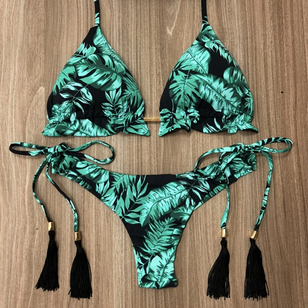 Summer New Sport Swimwear Female Push Up Bikinis Sexy Bandage Women Swimsuit Print Two-Piece Bathing Suit Beach Wear
Summer New Sport Swimwear Female Push Up Bikinis Sexy Bandage Women Swimsuit Print Two-Piece Bathing Suit Beach Wear
