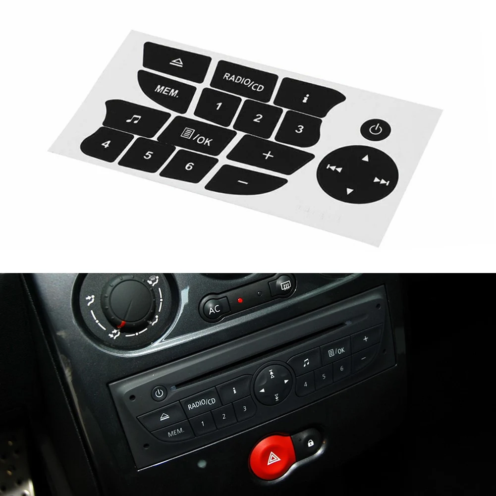 Practical Durable Button Sticker Button Sticker Vinyl Audio Button For Renault Clio 2009-2011 For Renault Megane 2009-2011
Practical Durable Button Sticker Button Sticker Vinyl Audio Button For Renault Clio 2009-2011 For Renault Megane 2009-2011