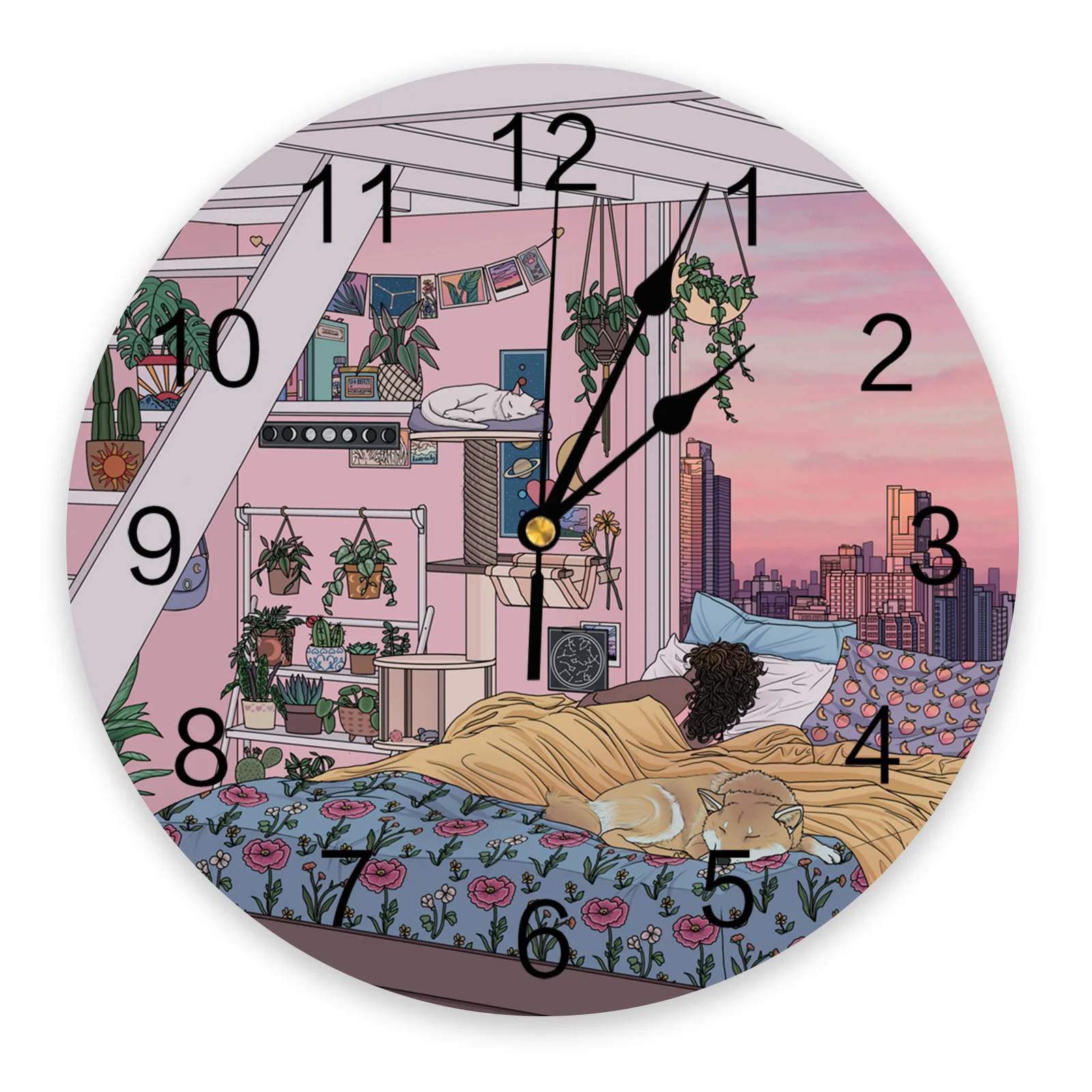 Cartoon Comic Wall Clock Modern Design Living Room Decoration Clock Mute Hanging Watch Home Decor
Cartoon Comic Wall Clock Modern Design Living Room Decoration Clock Mute Hanging Watch Home Decor