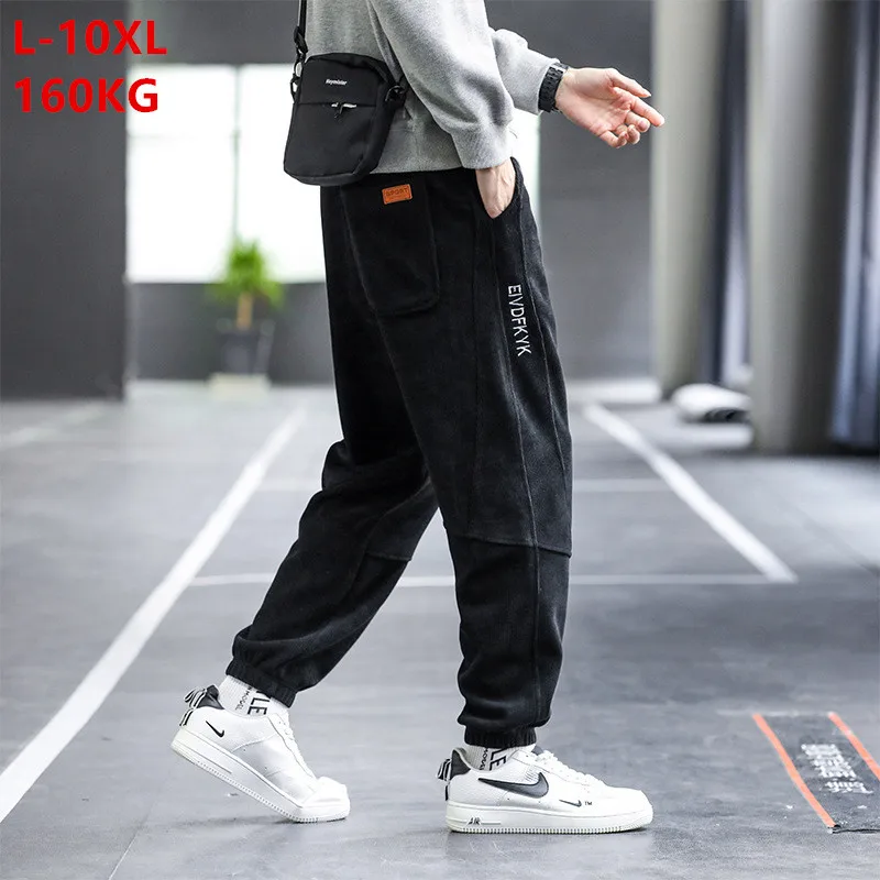 

Sweatpants Men Cargo Pants Big Plus Size 160KG 10XL 9XL 8XL 7XL 6XL Thick Joggers Teenagers Popular Hip Hop Loose Harem Trousers