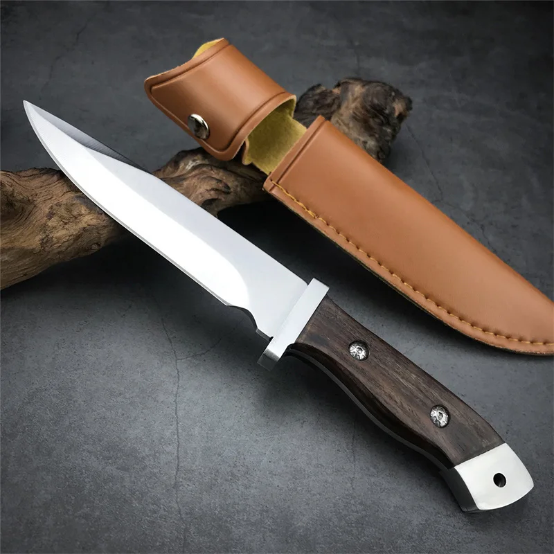BK 2008 High Quality Rosewood Handle 5CR13MOV Fixed Blade Military Wearproof Outdoor Tactical Survival Tool PU Leather Sheath
BK 2008 High Quality Rosewood Handle 5CR13MOV Fixed Blade Military Wearproof Outdoor Tactical Survival Tool PU Leather Sheath
