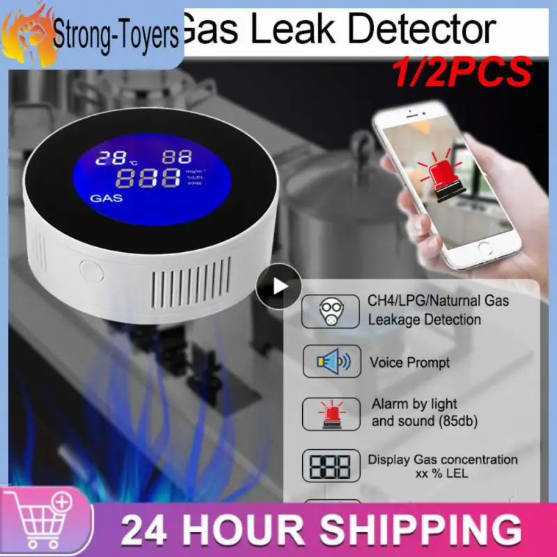 1/2PCS Tuya Wifi Smart Natural Gas Alarm Sensor With temperature function Combustible Gas Leak Detector LCD Display Smart Life
1/2PCS Tuya Wifi Smart Natural Gas Alarm Sensor With temperature function Combustible Gas Leak Detector LCD Display Smart Life
