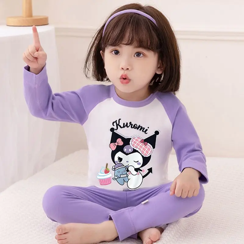 Sanrio Kuromi Children's Pajamas Loungewear Suit Princess Close To The Body Soft Long Sleeves Pure Cotton Cartoon Anime Figure
Sanrio Kuromi Children's Pajamas Loungewear Suit Princess Close To The Body Soft Long Sleeves Pure Cotton Cartoon Anime Figure