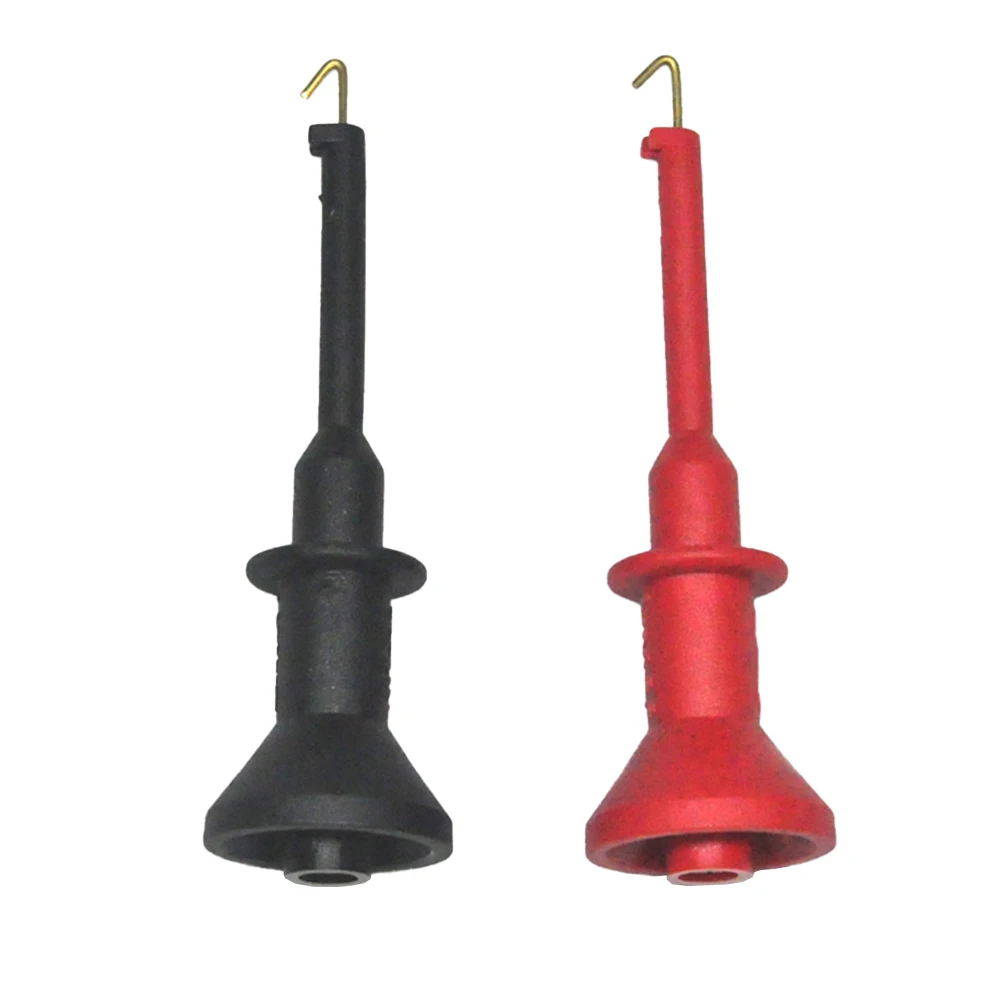 2Pcs Multimeter Probe Hook 2mm Threaded Socket Banana Test Leads Multimeter Test Hook Replacement Red Black
2Pcs Multimeter Probe Hook 2mm Threaded Socket Banana Test Leads Multimeter Test Hook Replacement Red Black