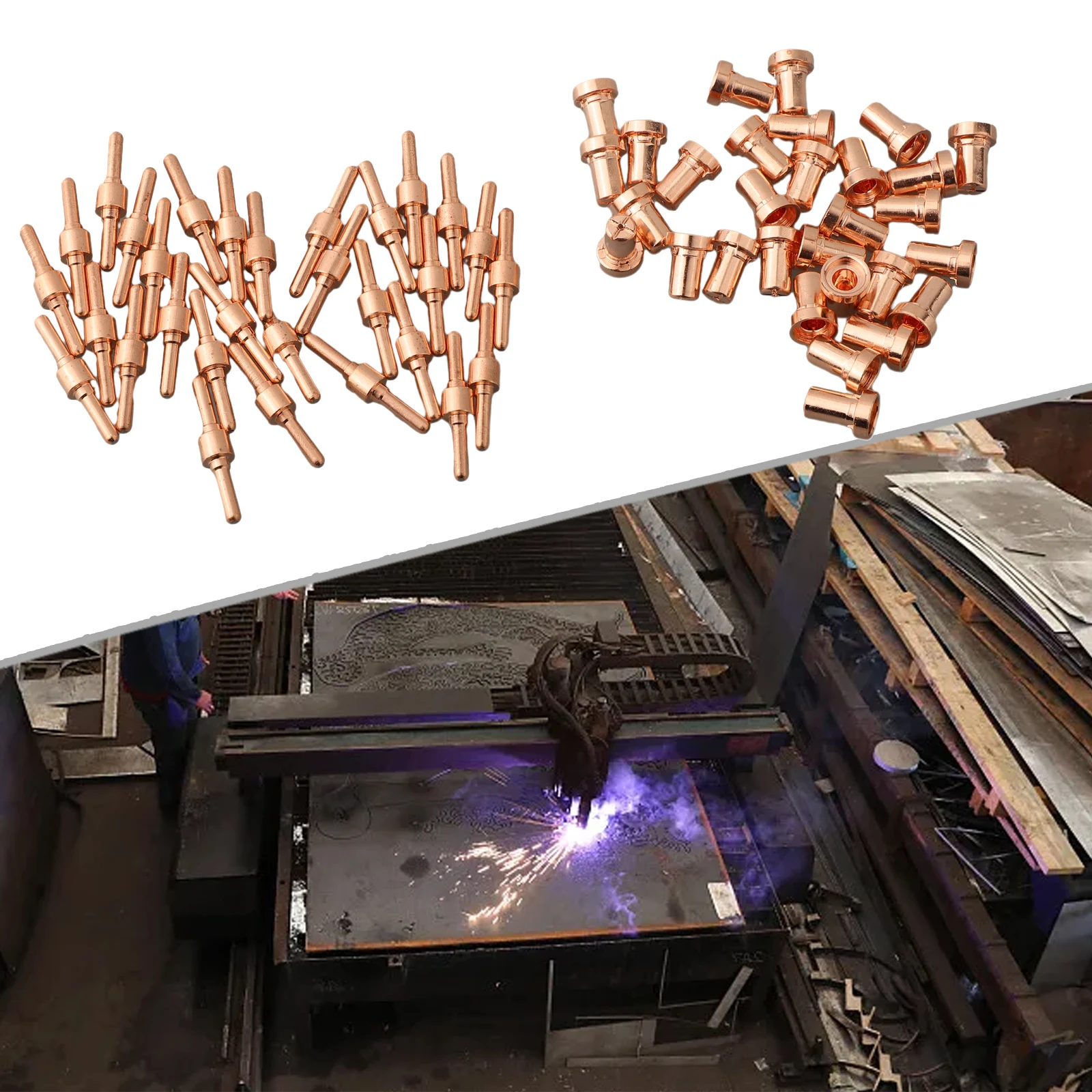 PT-31 Plasma Cutter Consumables Electrodes Cutting Consumables Electrodes Replacement 12mm Copper PT-31 Parts Practical
PT-31 Plasma Cutter Consumables Electrodes Cutting Consumables Electrodes Replacement 12mm Copper PT-31 Parts Practical