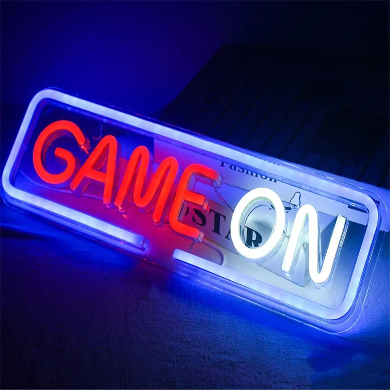 

LED Neon Game Sign, Neon Gamepad Shaped Light, Esports Room Atmosphere Light, LED Neon Light, Gamepad Shaped Light, Wall Decor