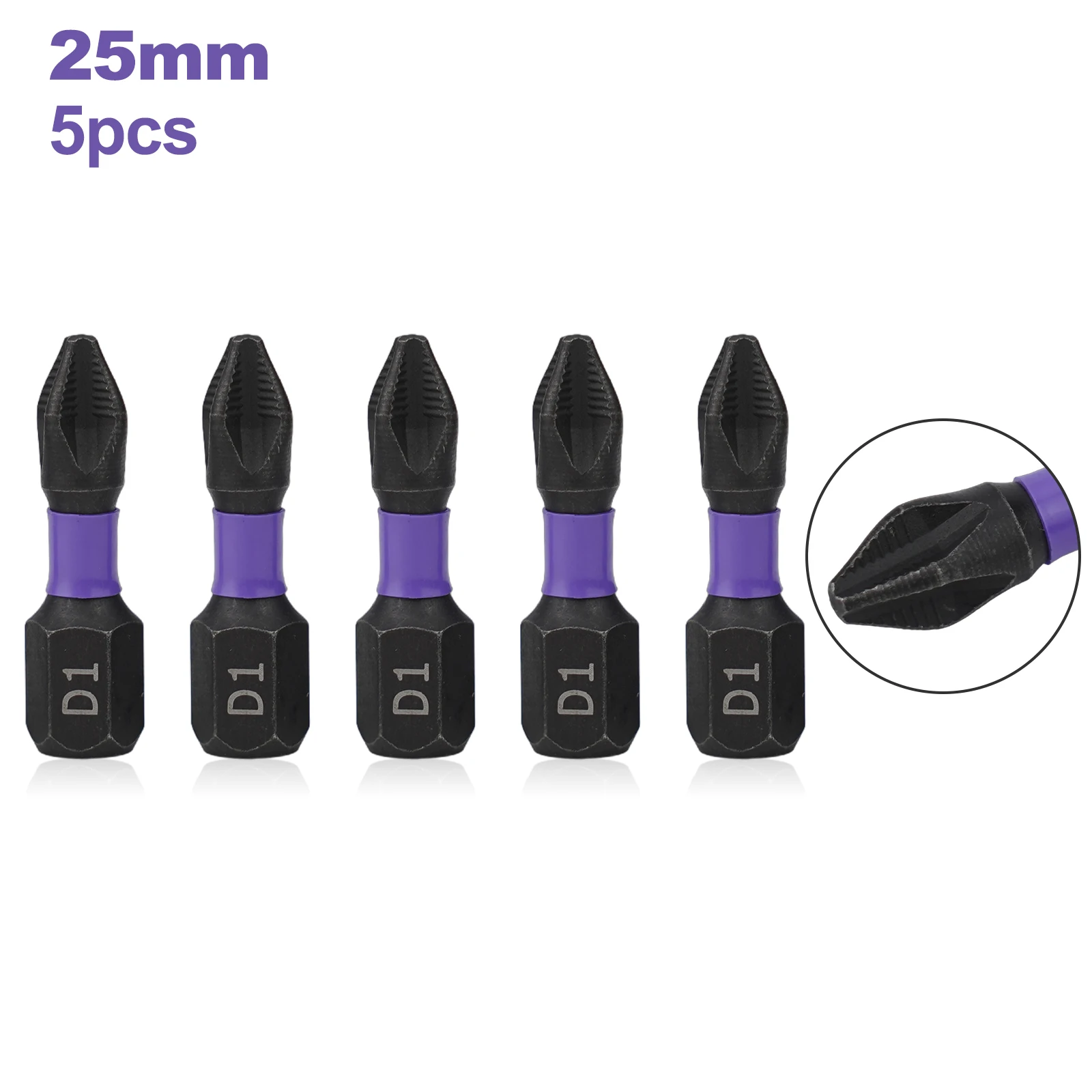 Impact Drill Bit Batch Head 5pcs Alloy Steel Black Hand Tool Magnetic Non-slip PH2 Bit For Electric Screwdrivers
Impact Drill Bit Batch Head 5pcs Alloy Steel Black Hand Tool Magnetic Non-slip PH2 Bit For Electric Screwdrivers
