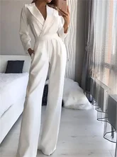 Jumpsuits Minimalist Rompers Party Wear Wedding Guest Dress V Neck Long Sleeve Floor Length Stretch Fabric with Pure Color Pocke 
Jumpsuits Minimalist Rompers Party Wear Wedding Guest Dress V Neck Long Sleeve Floor Length Stretch Fabric with Pure Color Pocke