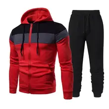 1 Set Hoodie Pants Color Block Patchwork Spring Autumn Two-Piece Ribbed Cuff Sportswear for Fitness
1 Set Hoodie Pants Color Block Patchwork Spring Autumn Two-Piece Ribbed Cuff Sportswear for Fitness