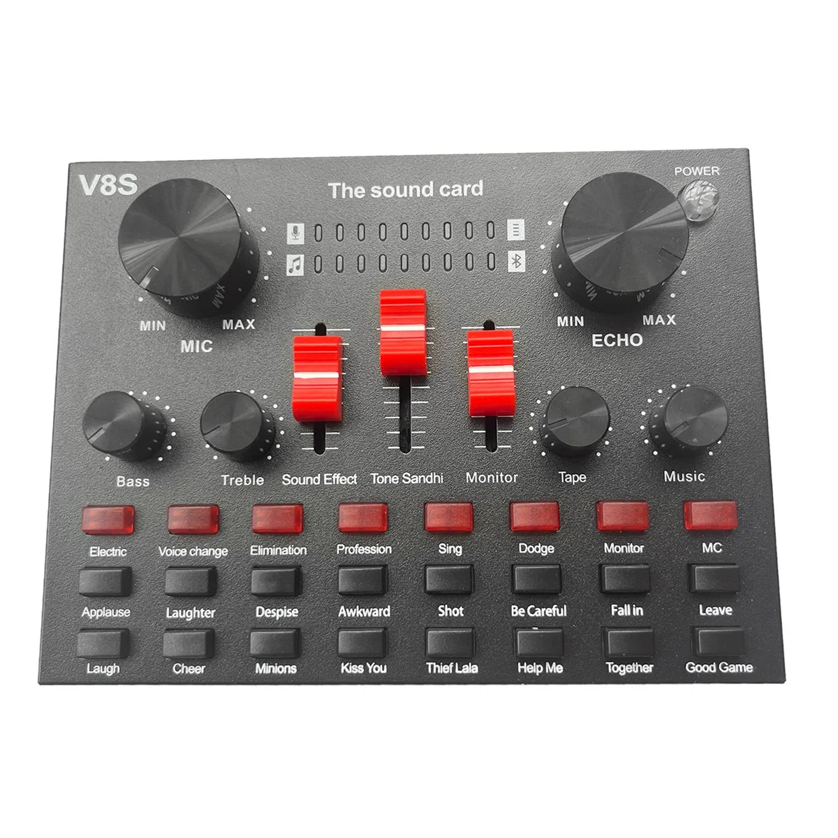 V8S Microphone USB Rechargeable DSP External Mixer Karaoke 3.5Mm Interface Sound Card Portable Live Broadcast Stereo
V8S Microphone USB Rechargeable DSP External Mixer Karaoke 3.5Mm Interface Sound Card Portable Live Broadcast Stereo