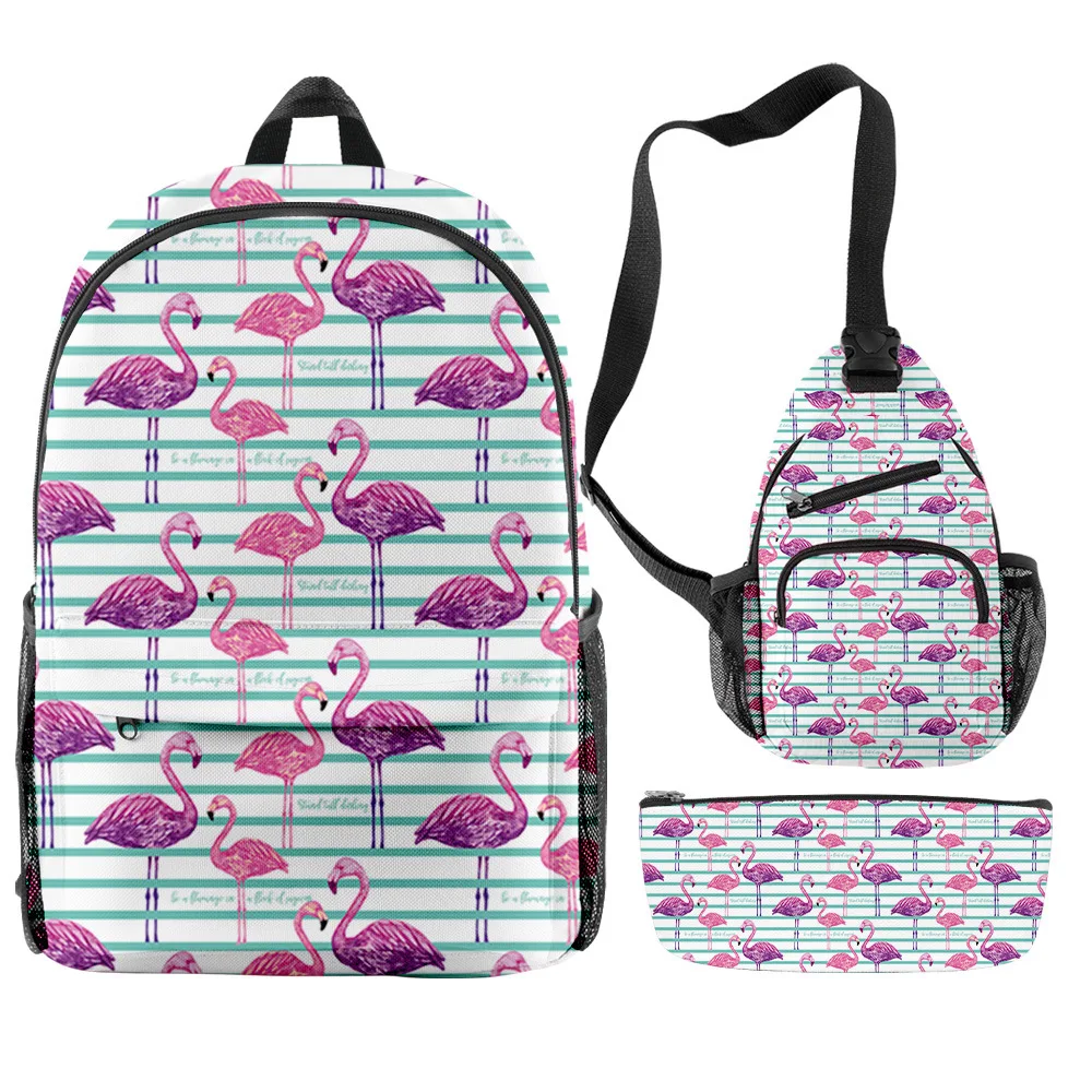 3 шт./комплект, рюкзак с 3D-принтом фламинго для ноутбука
3 шт./комплект, рюкзак с 3D-принтом фламинго для ноутбука