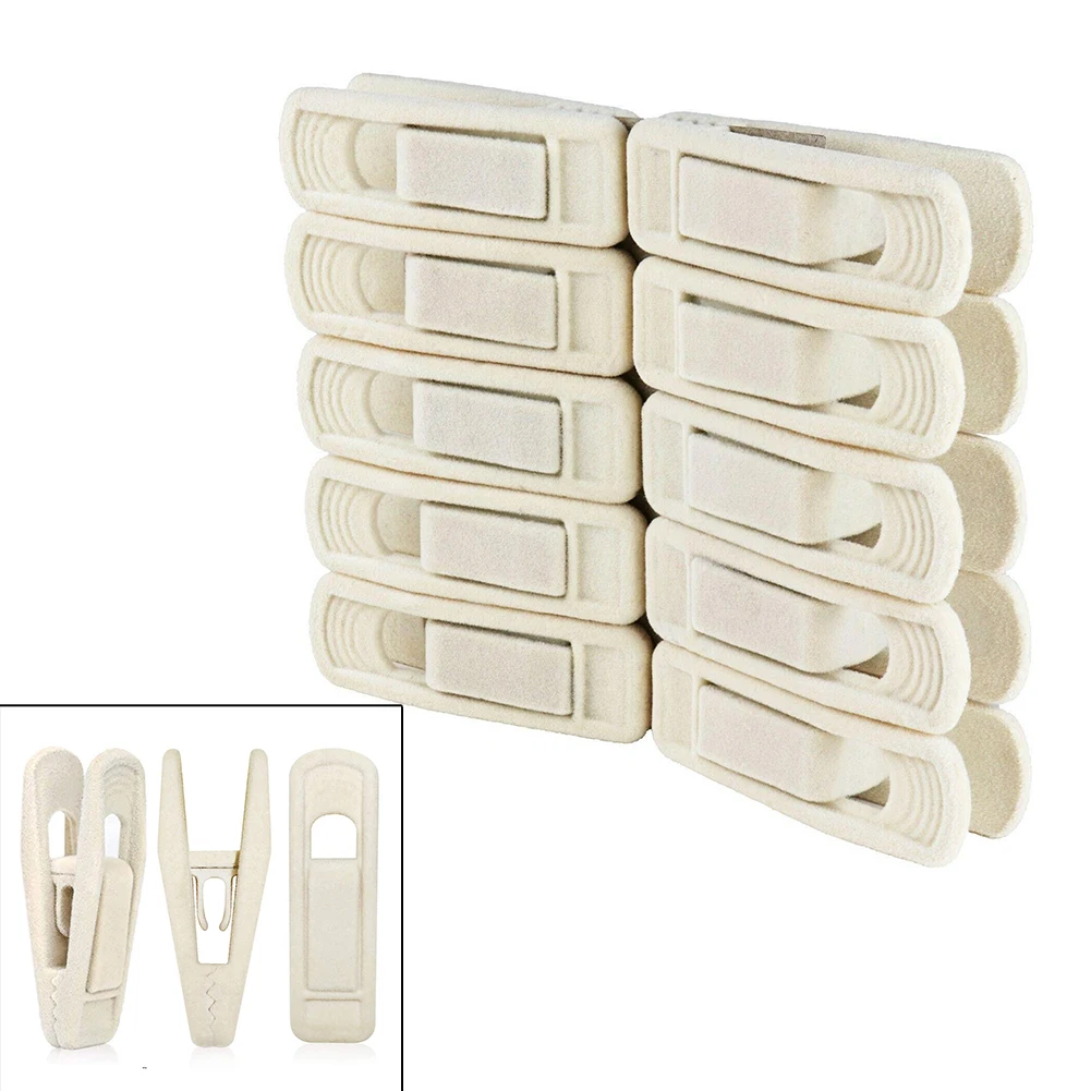 10pcs Non Slip Velvet Hanger Coat Clip Artifical Velvet Flocked Useful Clothes Clip Drying Rack For Pant Skirt Cloth Hanger Clip
10pcs Non Slip Velvet Hanger Coat Clip Artifical Velvet Flocked Useful Clothes Clip Drying Rack For Pant Skirt Cloth Hanger Clip