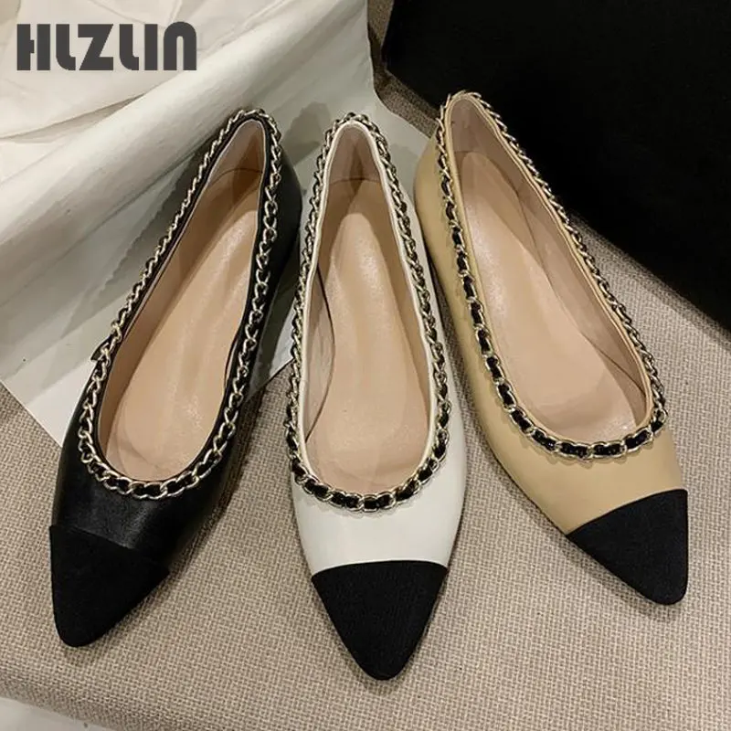 2022 new color matching women's shoes leather flat shoes pointed women's shoes fashion chain casual flat shoes leather flats
2022 new color matching women's shoes leather flat shoes pointed women's shoes fashion chain casual flat shoes leather flats