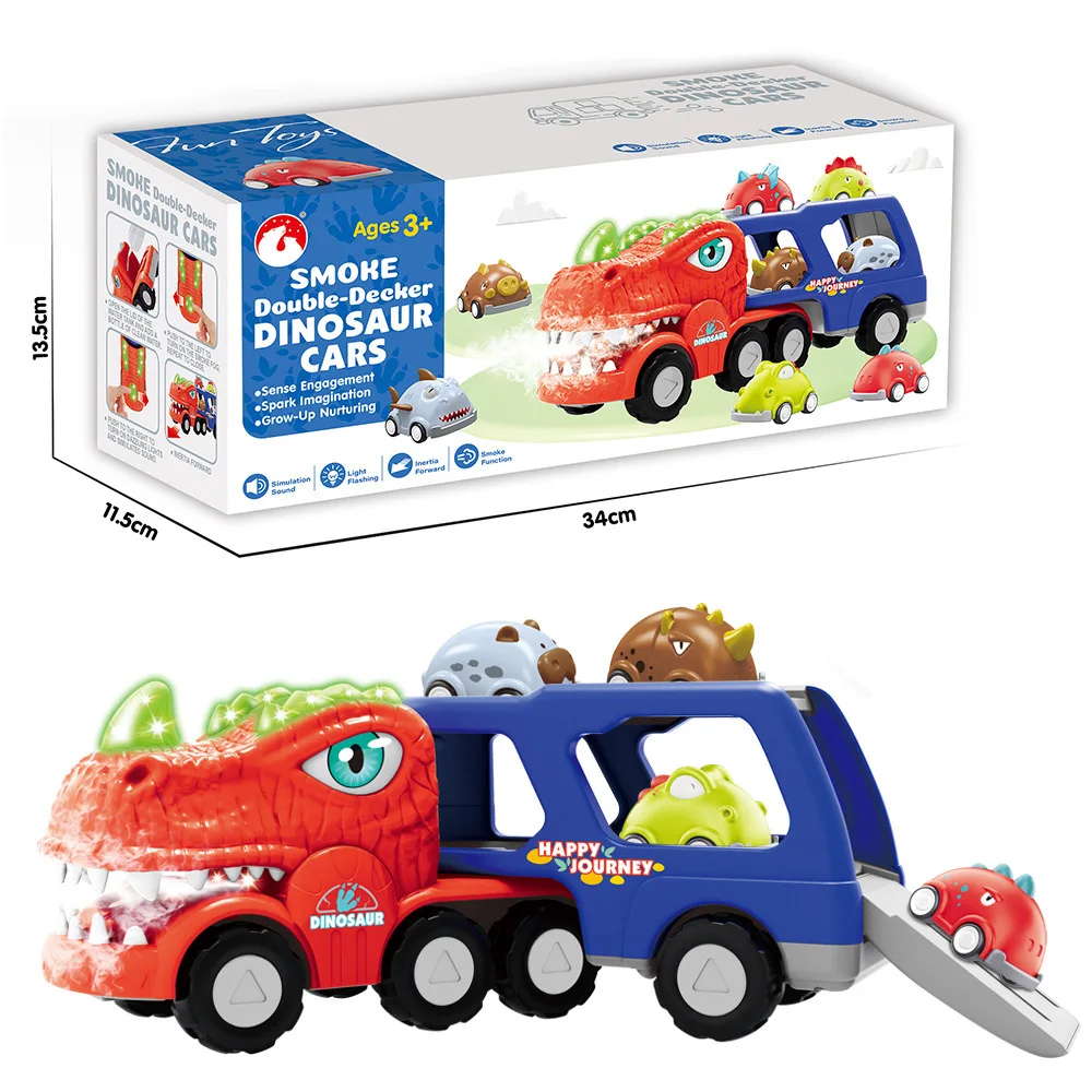 2022 Dinosaur Car Spray Tyrannosaurus Rex Transport Car With Light Music Dinosaur Truck Toy Car Set
2022 Dinosaur Car Spray Tyrannosaurus Rex Transport Car With Light Music Dinosaur Truck Toy Car Set