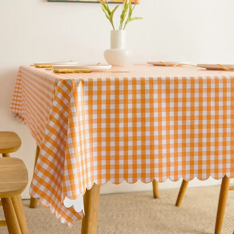 

Picnic Gingham Cotton Table Cover Classic Checked Tablecloth Rectangle Check Tablecloth