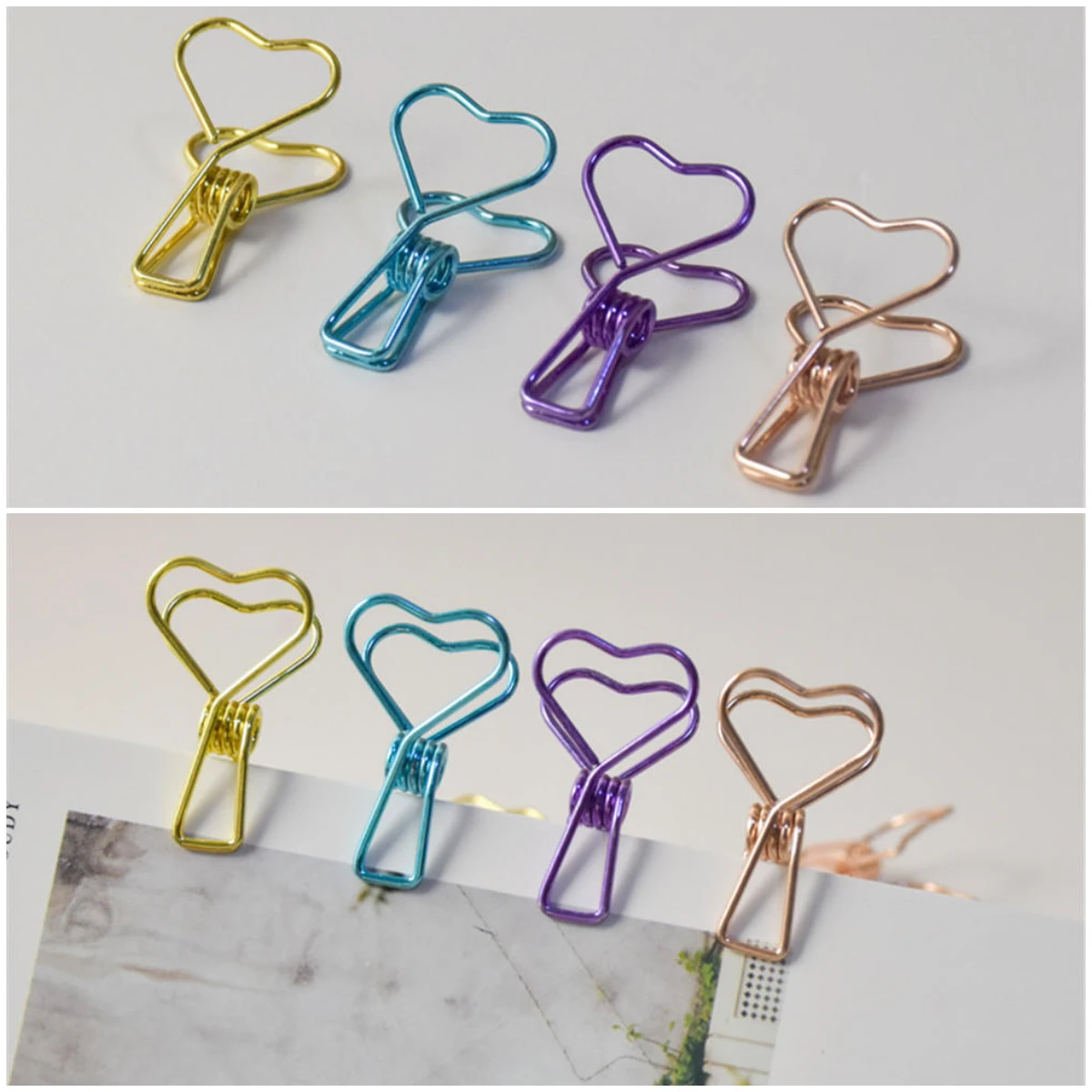 10Pcs Binder Clips Gold Green Purple Metal Paper Clamps Photo Decorative Holder Clips
10Pcs Binder Clips Gold Green Purple Metal Paper Clamps Photo Decorative Holder Clips