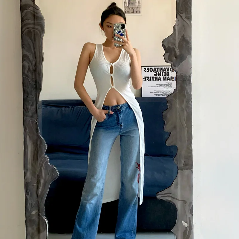 Y2K Women Outfits Off the Shoulder Hollow Out Beach Club Dress U Neck Cardigan Mid Length Sleeveless Tank Top Dress Skirt 
Y2K Women Outfits Off the Shoulder Hollow Out Beach Club Dress U Neck Cardigan Mid Length Sleeveless Tank Top Dress Skirt