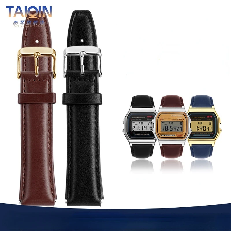 Ремешок из воловьей кожи для Casio a158 a159 A168 a169 b650 aq230 700, маленький золотистый браслет для часов, аксессуары из натуральной кожи, 18 мм
Ремешок из воловьей кожи для Casio a158 a159 A168 a169 b650 aq230 700, маленький золотистый браслет для часов, аксессуары из натуральной кожи, 18 мм