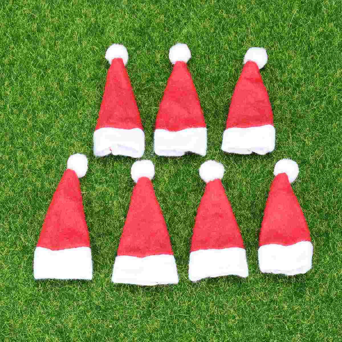 

10 Pcs Chrismas Hat Lollipop Candy Self Made Santa DIY Christmas Nativity Crafts