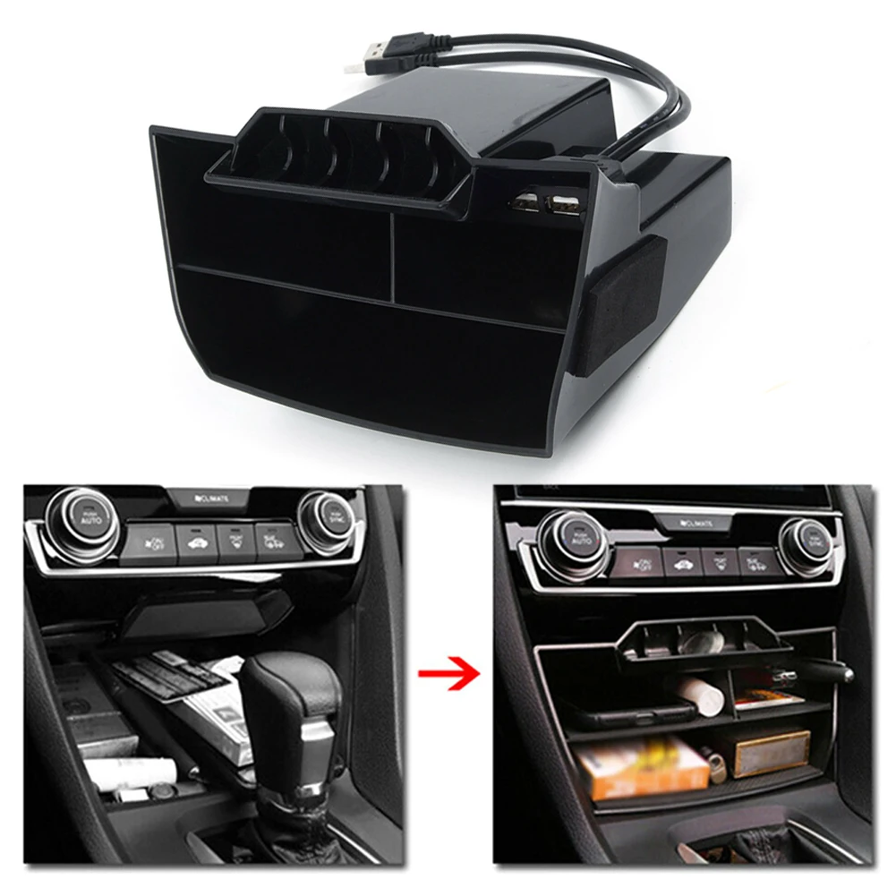 Hot sale Car ABS Inner Console Central Storage Box USB Port For Honda Civic 2016-2019 Accessories
Hot sale Car ABS Inner Console Central Storage Box USB Port For Honda Civic 2016-2019 Accessories