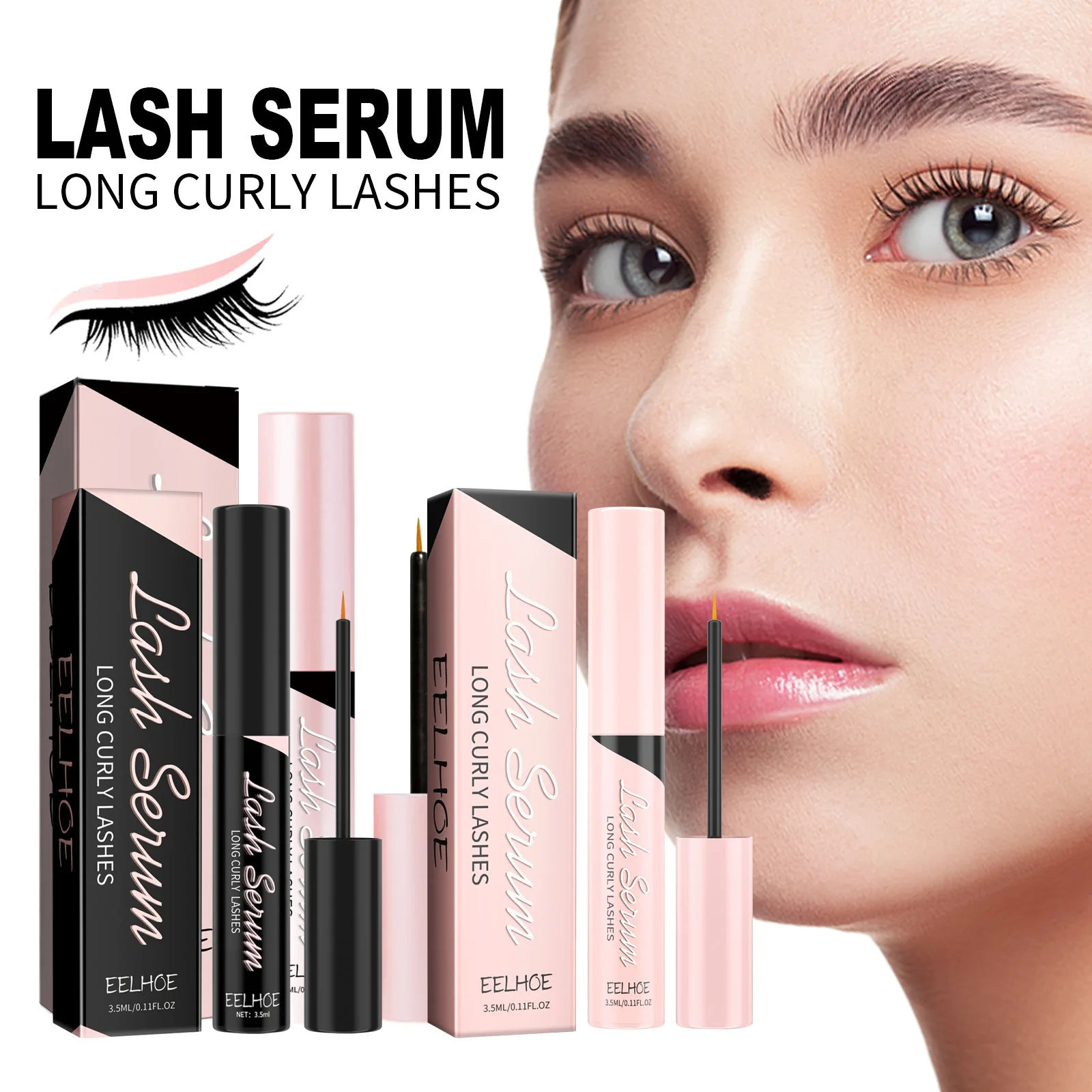 Eelhoe Eyelashe Essence Thick Long Eyelashes Natural Curling Beautiful Eyelashes Gentle Moisturizing Eyelash Care Solution
Eelhoe Eyelashe Essence Thick Long Eyelashes Natural Curling Beautiful Eyelashes Gentle Moisturizing Eyelash Care Solution