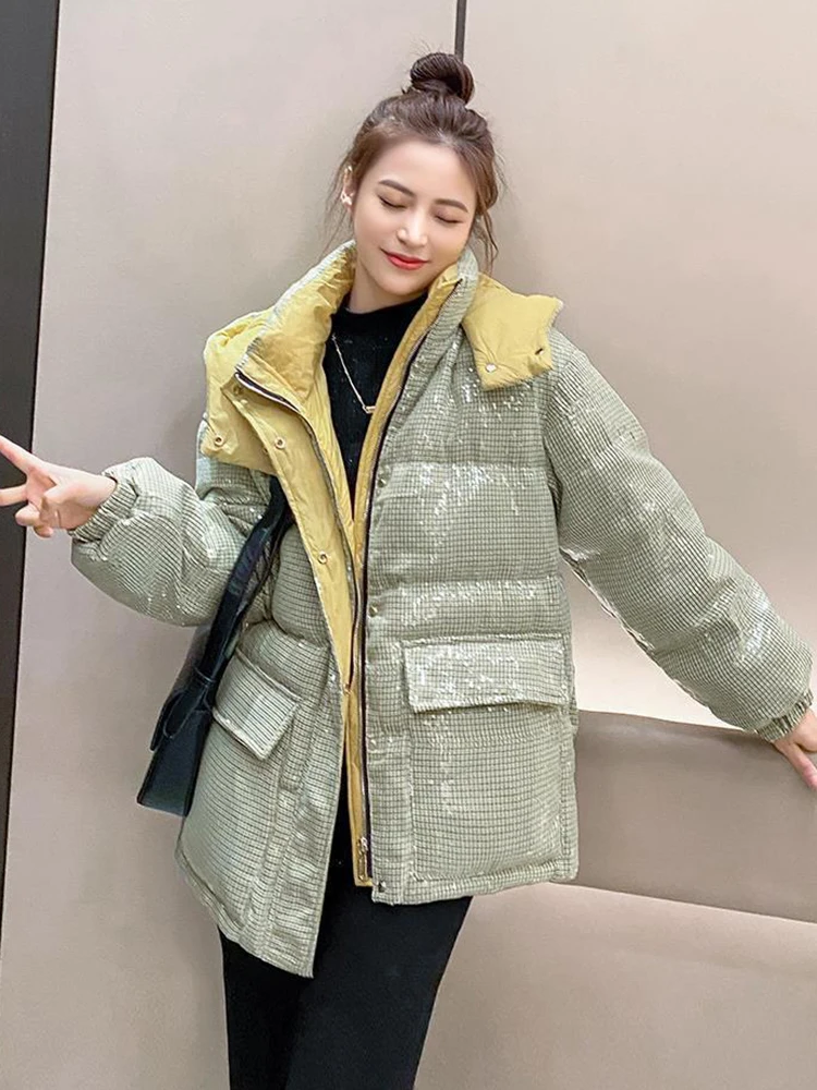 KBAT Winter Glossy Parka Fashion Female Puffer Jacket Warm Sonw Coat Hooded Cotton Padded Jacket Women Windproof Outwear
KBAT Winter Glossy Parka Fashion Female Puffer Jacket Warm Sonw Coat Hooded Cotton Padded Jacket Women Windproof Outwear