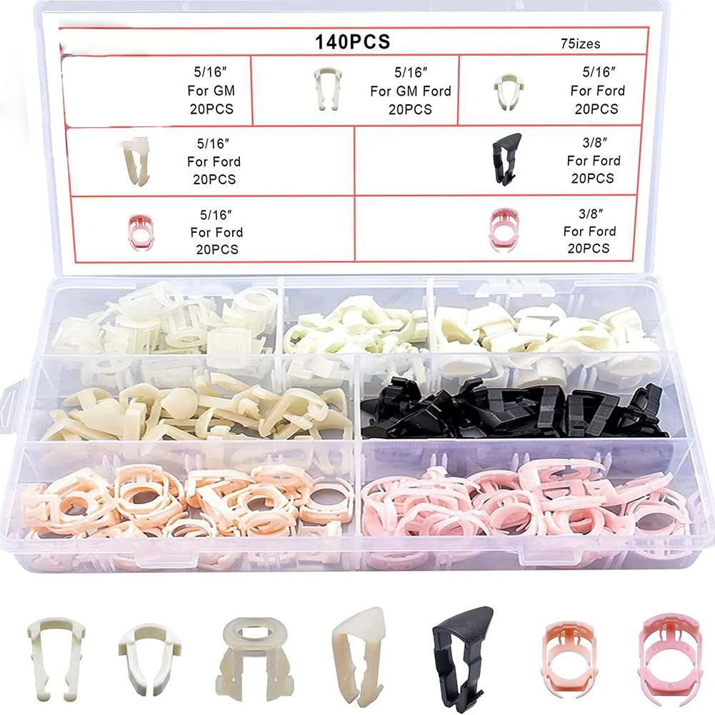 70Pcs/Set Fuel Line Retainer Clip Assortment For Ford GM Car Accessories Clips Universal Fuel Line Retainer Clip Kit
70Pcs/Set Fuel Line Retainer Clip Assortment For Ford GM Car Accessories Clips Universal Fuel Line Retainer Clip Kit