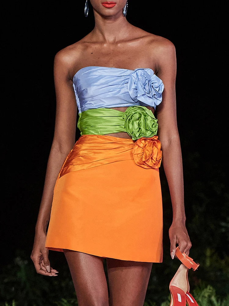 Fashion Sexy Hollow Out Strapless Flower Pleated Bodycon Fit Mini Dress Women Elegant Luxury Formal Occasion Dresses Party Prom
Fashion Sexy Hollow Out Strapless Flower Pleated Bodycon Fit Mini Dress Women Elegant Luxury Formal Occasion Dresses Party Prom