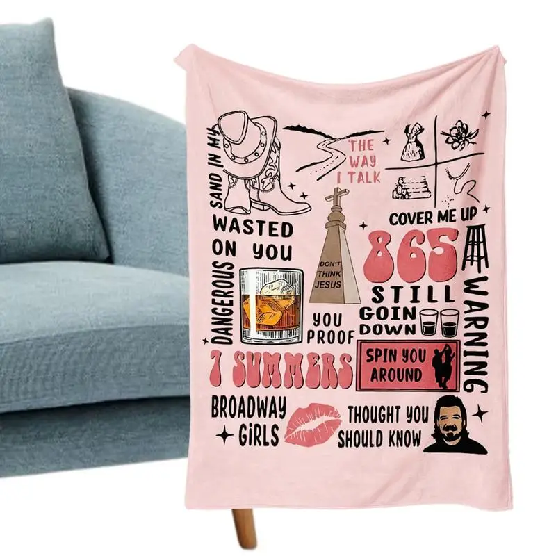 Flannel Blanket Queen Size Country Music Lovers Air Conditioning Blanket Fashion Innovative Printed Flannel Fleece Blanket 
Flannel Blanket Queen Size Country Music Lovers Air Conditioning Blanket Fashion Innovative Printed Flannel Fleece Blanket