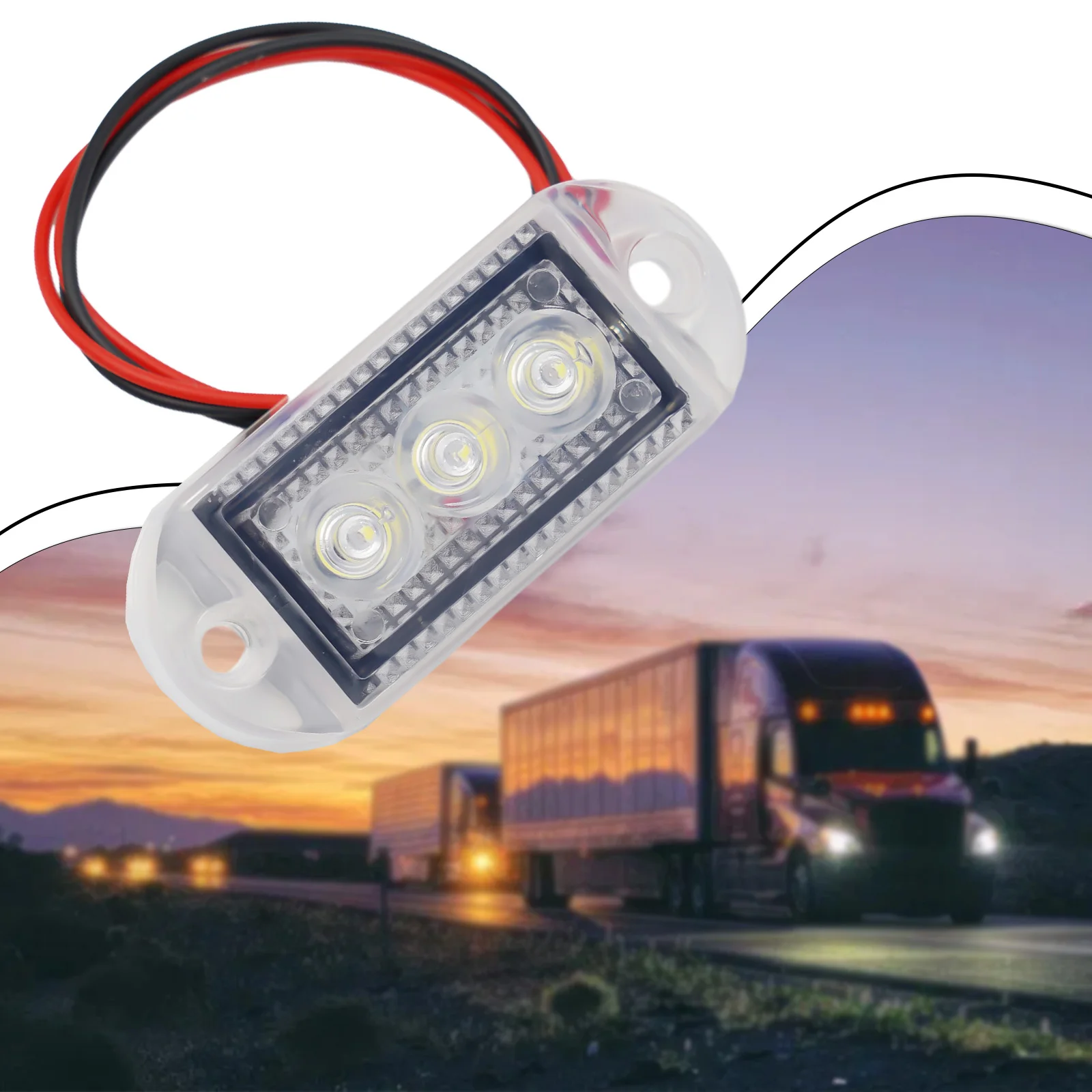 LED Clearance Light Side Marker Truck Trailer Lorry Lamp Red White 12V 24V with Environmentally Friendly Material
LED Clearance Light Side Marker Truck Trailer Lorry Lamp Red White 12V 24V with Environmentally Friendly Material