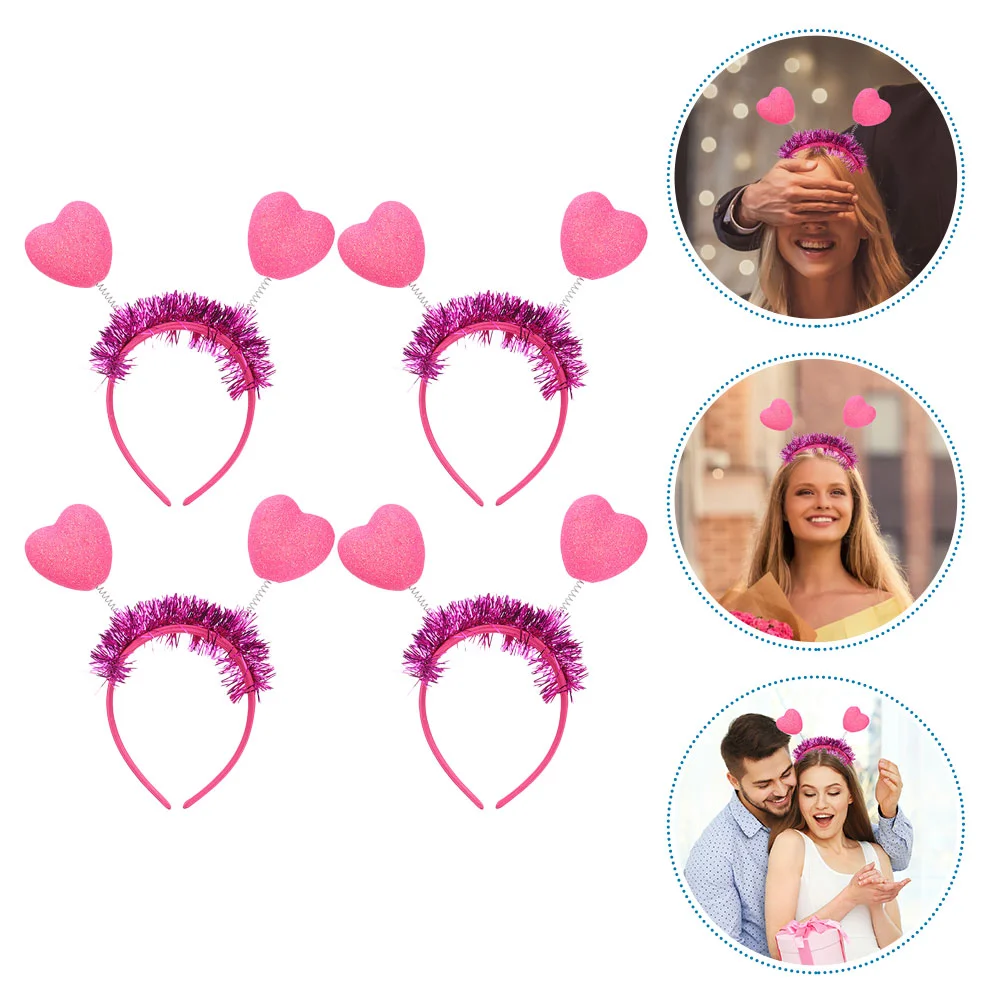 4Pcs Valentines Day Headband Heart Headband Valentine's Day Hair Band Party Hair Accessories 
4Pcs Valentines Day Headband Heart Headband Valentine's Day Hair Band Party Hair Accessories