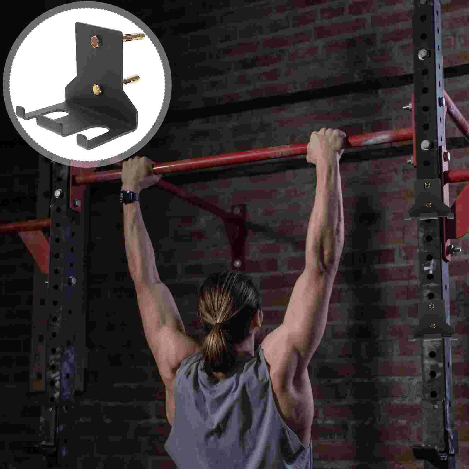 

Barbell Storage Rack Rod Hanger Wall Mounted Holder Dumbbell Accessory Steel Pole Stand Fitness Resistance Band