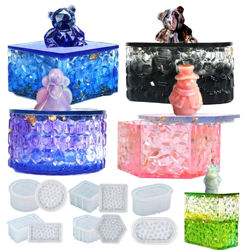Diamond-Shaped Storage Jar Moulds Jewelry Box Silicone Molds Storage Box Moulds X3UD
Diamond-Shaped Storage Jar Moulds Jewelry Box Silicone Molds Storage Box Moulds X3UD