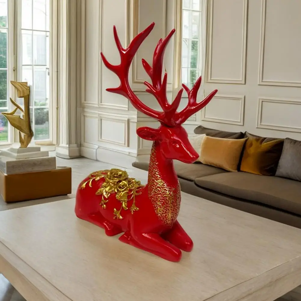 Small Standing Deer Figure Elegant Elk Deer Sculpture Set for Christmas Decoration Exquisite Reindeer Ornaments for Fireplace
Small Standing Deer Figure Elegant Elk Deer Sculpture Set for Christmas Decoration Exquisite Reindeer Ornaments for Fireplace