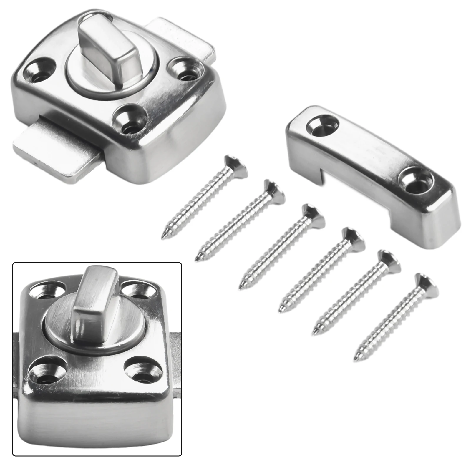 111 Zinc Alloy Door Lock With 1*Small Latch 6*Screw Cast Metal Hook Latch Lock Toilet Doors Right Angle Sliding Gate Lock
111 Zinc Alloy Door Lock With 1*Small Latch 6*Screw Cast Metal Hook Latch Lock Toilet Doors Right Angle Sliding Gate Lock