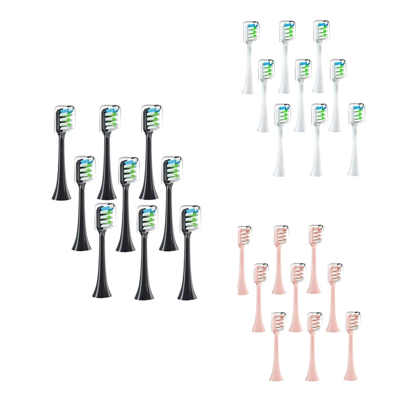 

9PCS Replacement Brush Heads For SOOCAS V1 V2 X3 X3U X5 D2 D3 SOOCARE Sonic Electric Toothbrush Head Soft Bristle