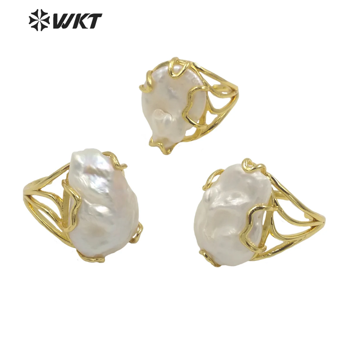 WT-MPR037 Gorgeous styles fashion 18k Real gold plated Double stone Pearl Ring Adjustable Lady cocktail Gift Rings
WT-MPR037 Gorgeous styles fashion 18k Real gold plated Double stone Pearl Ring Adjustable Lady cocktail Gift Rings