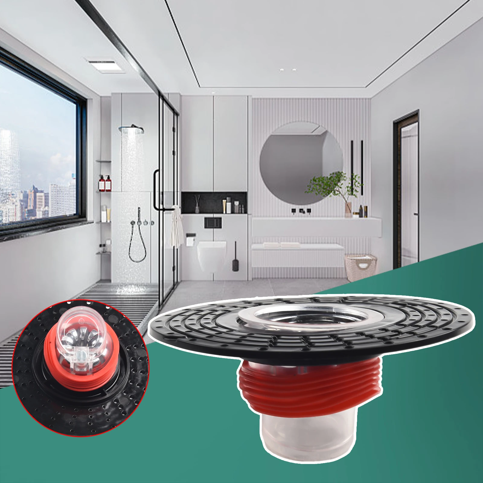 Bathroom Floor Drain Core Shower Floor Strainer Cover Toilet Sewer Anti-Odor Plug ABS Shower Hair Capture Anti-Clogging Drain
Bathroom Floor Drain Core Shower Floor Strainer Cover Toilet Sewer Anti-Odor Plug ABS Shower Hair Capture Anti-Clogging Drain