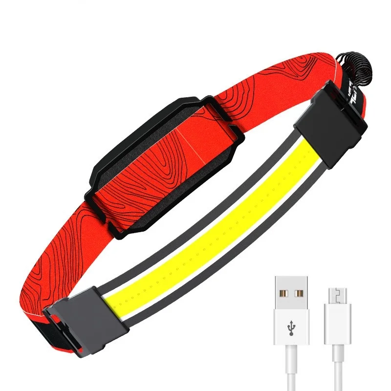 COB Headlamp Rechargeable LED Headlight 3 Modes Outdoor Waterproof Portable Emergency Lamp 350 Lumens Camping Light for Cycling
COB Headlamp Rechargeable LED Headlight 3 Modes Outdoor Waterproof Portable Emergency Lamp 350 Lumens Camping Light for Cycling