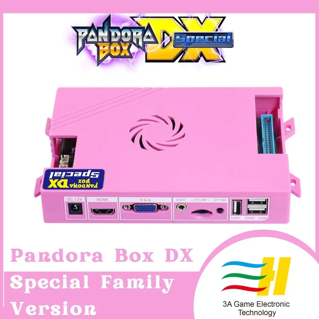 

Pandora Box Dx Special Arcade Game Family Verison 5018 in 1 Support VGA HDMI Output 3P/4P/3D Save Game Connect Game Controller