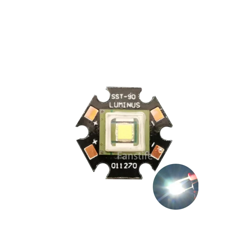 Original Luminus SBT90 Cool white 6500K 30W High Power Led on 20mm Aluminum Star
Original Luminus SBT90 Cool white 6500K 30W High Power Led on 20mm Aluminum Star