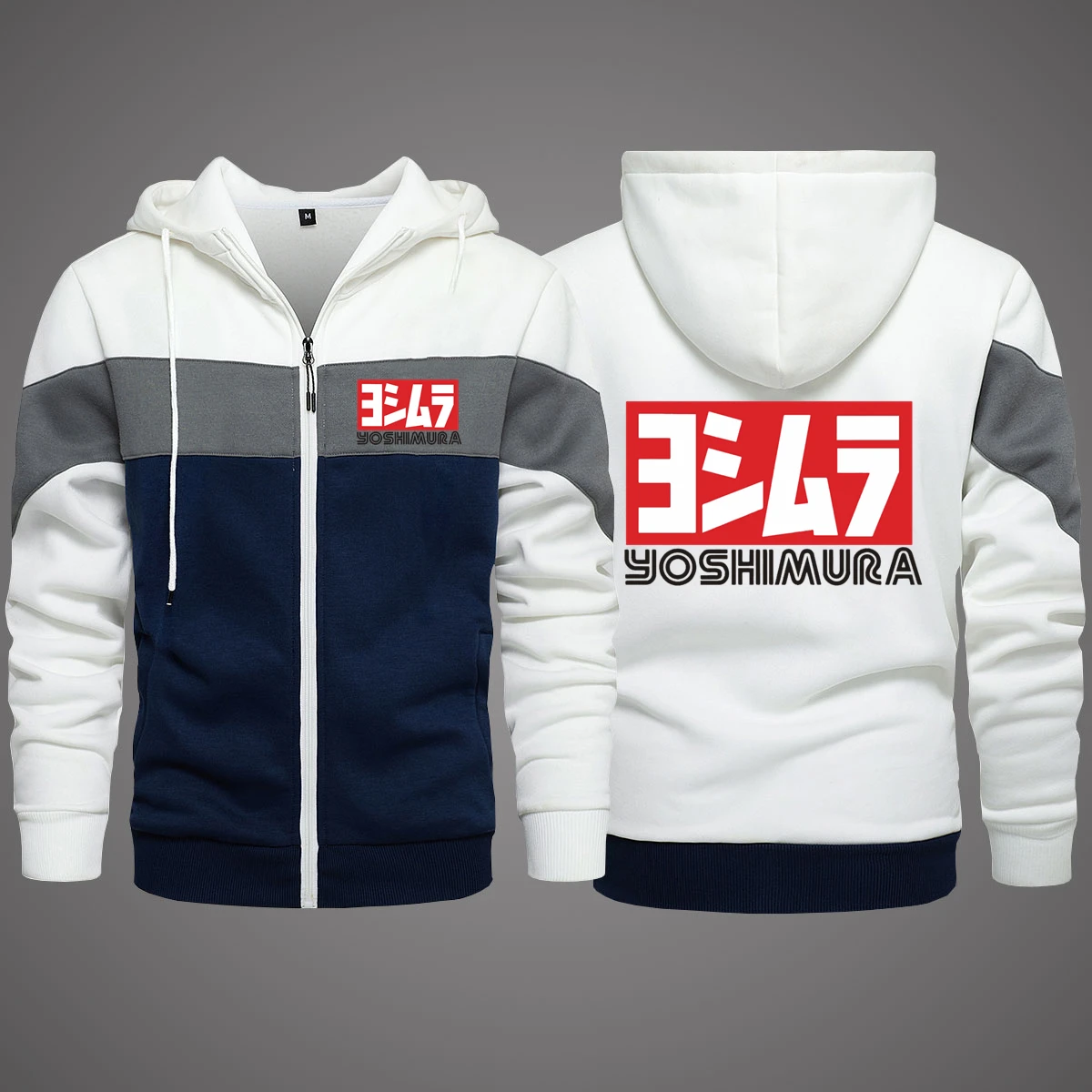 

2023 New Autumn Selling New Yoshimura Brand Print Mens Zipper Hoodie Pure Cotton Put Together Mens Fashion Popular Hoodie Tops