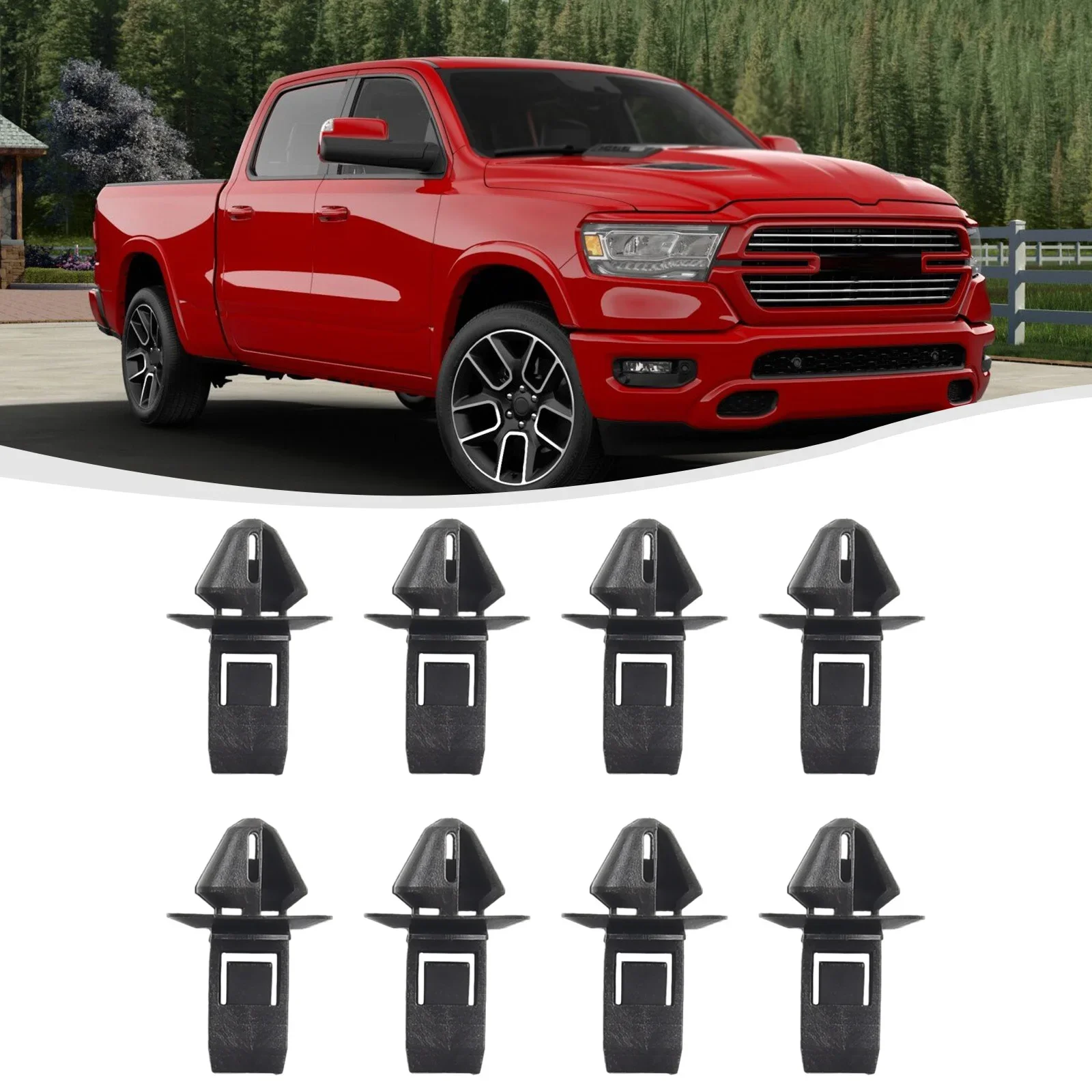 8pcs/set Grille Moulding Clips Fit For Ram 1500 2500 3500 4500 5500 2013-2020 68213168AA Plastics Exterior Grille Moulding Clips
8pcs/set Grille Moulding Clips Fit For Ram 1500 2500 3500 4500 5500 2013-2020 68213168AA Plastics Exterior Grille Moulding Clips