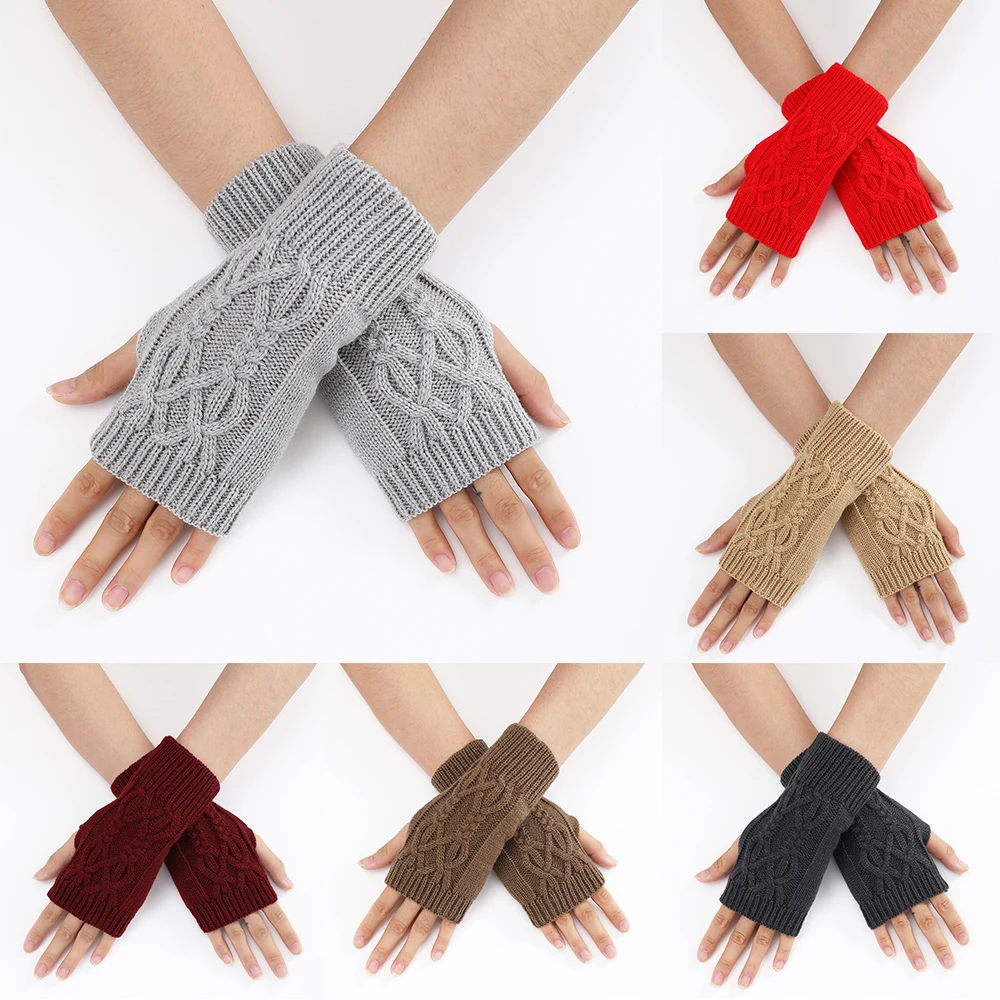 New Korean Half-finger Gloves Female Wool Warmth Fingerless Students Touch Screen Thick Knitted Wristband For Autumn And Winter
New Korean Half-finger Gloves Female Wool Warmth Fingerless Students Touch Screen Thick Knitted Wristband For Autumn And Winter