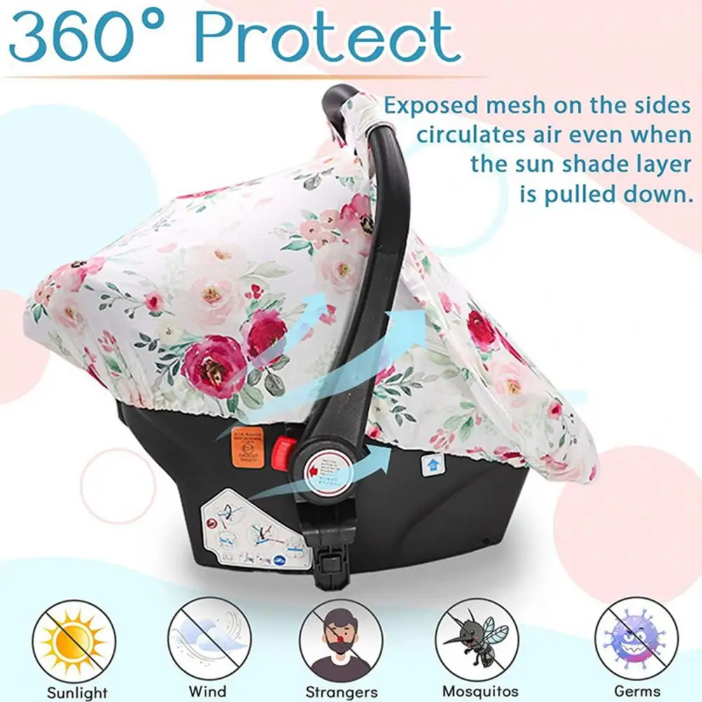 

Parent-child Interaction Stroller Cover 360 Degree Windproof Protection Infant Basket Cover for Strollers Carriers Safety Seats