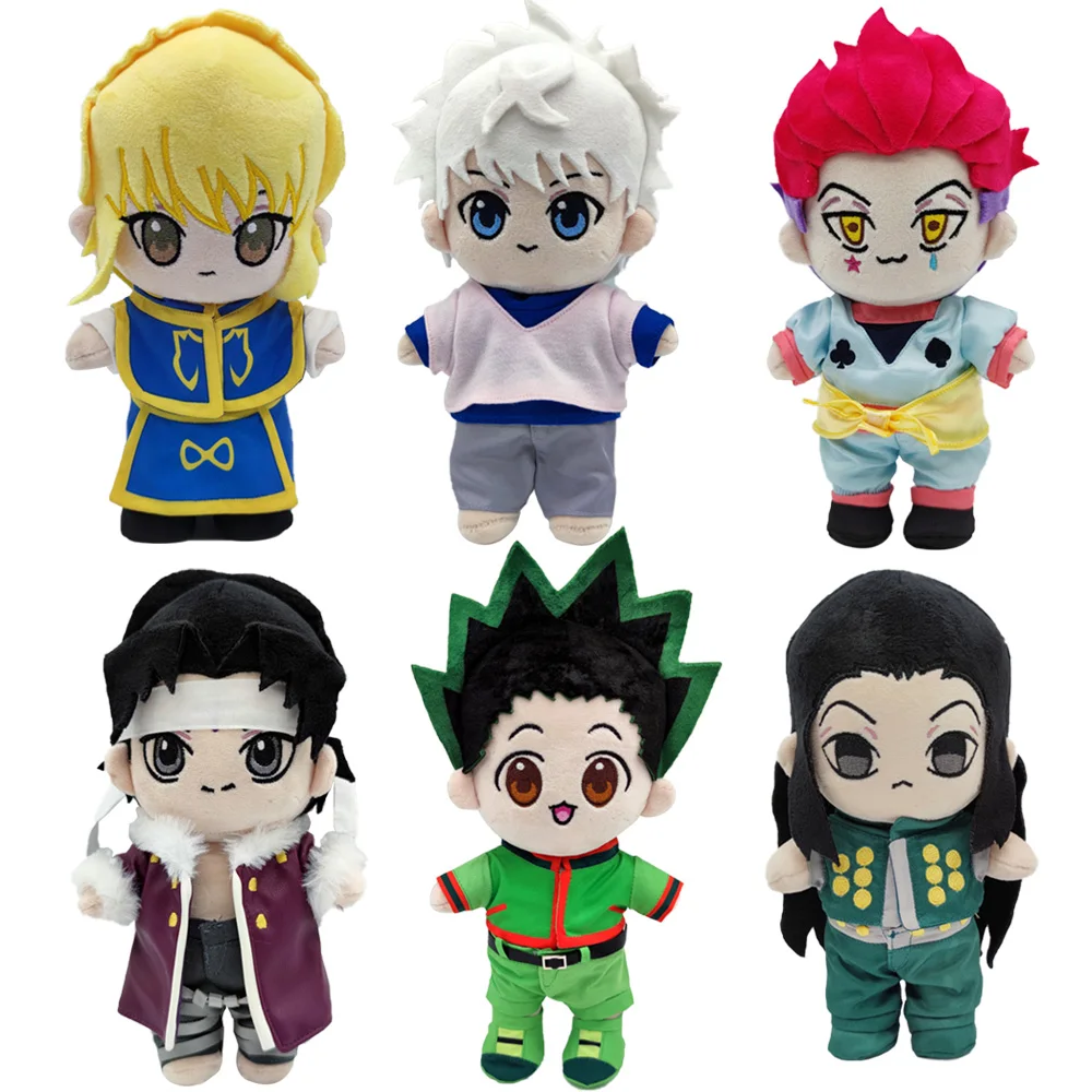 23cm Hunter Plush Doll Killua Zoldyck Gon Freecss Kurapika Hisoka Kulolo Illumi Potoo Stuffed Plush Toy Removable Dress Doll
23cm Hunter Plush Doll Killua Zoldyck Gon Freecss Kurapika Hisoka Kulolo Illumi Potoo Stuffed Plush Toy Removable Dress Doll
