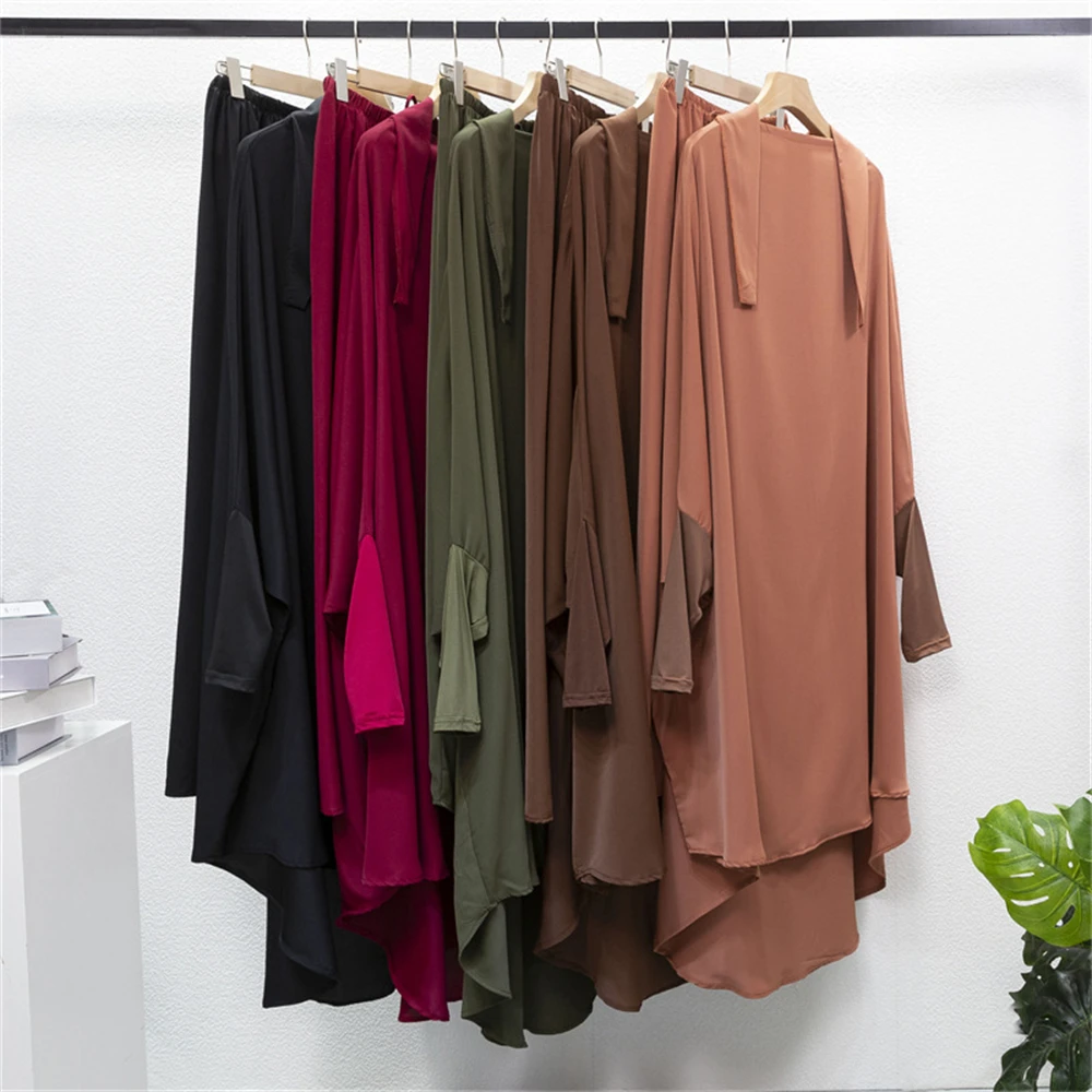 2024 Eid Ramadan Muslim Women Prayer Garment Overhead Khimar Skirt 2PCS Set Dubai Turkey Kaftan Abaya Hijab Dress Islamic Robe
2024 Eid Ramadan Muslim Women Prayer Garment Overhead Khimar Skirt 2PCS Set Dubai Turkey Kaftan Abaya Hijab Dress Islamic Robe