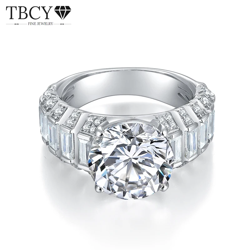 TBCYD 6.85CT D Color Full Moissanite Rings For Women S925 Silver Diamond Luxury Sparkling Engagement Wedding Bands Fine Jewelry
TBCYD 6.85CT D Color Full Moissanite Rings For Women S925 Silver Diamond Luxury Sparkling Engagement Wedding Bands Fine Jewelry